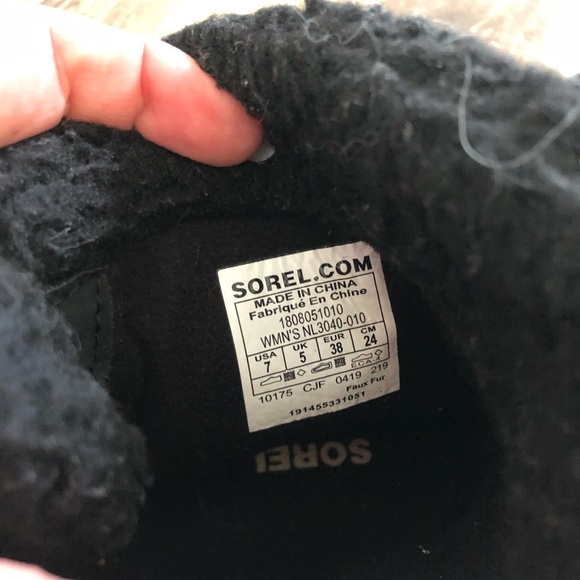 Sorel Explorer Carnival Nylon Winter Boots - Black - Picture 9 of 13
